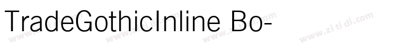 TradeGothicInline Bo字体转换